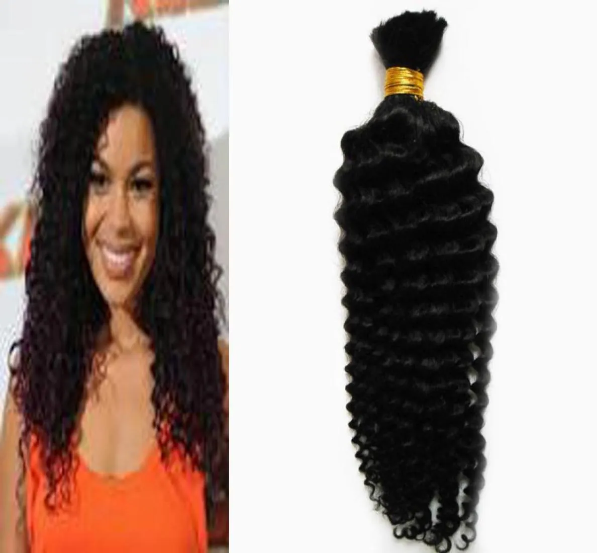 Human hair for braiding bulk no attachment 100g deep curly braiding human hair no weft 1pcs no weft human hair bulk for braiding4671861