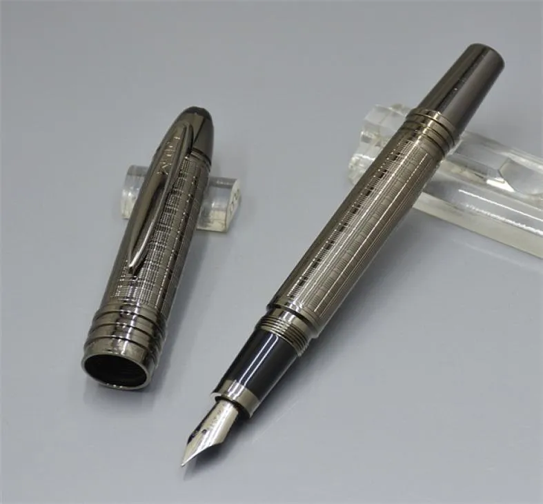 high quality Black metal Fountain pen school office stationery 07 nib calligraphy ink pens for business gift2933945