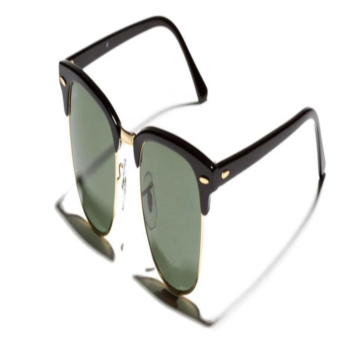 Helglas solglasögon av hög kvalitet metall gångjärn solglasögon män glasögon kvinnor solglasögon uv400 51mm unisex med fall och1181129