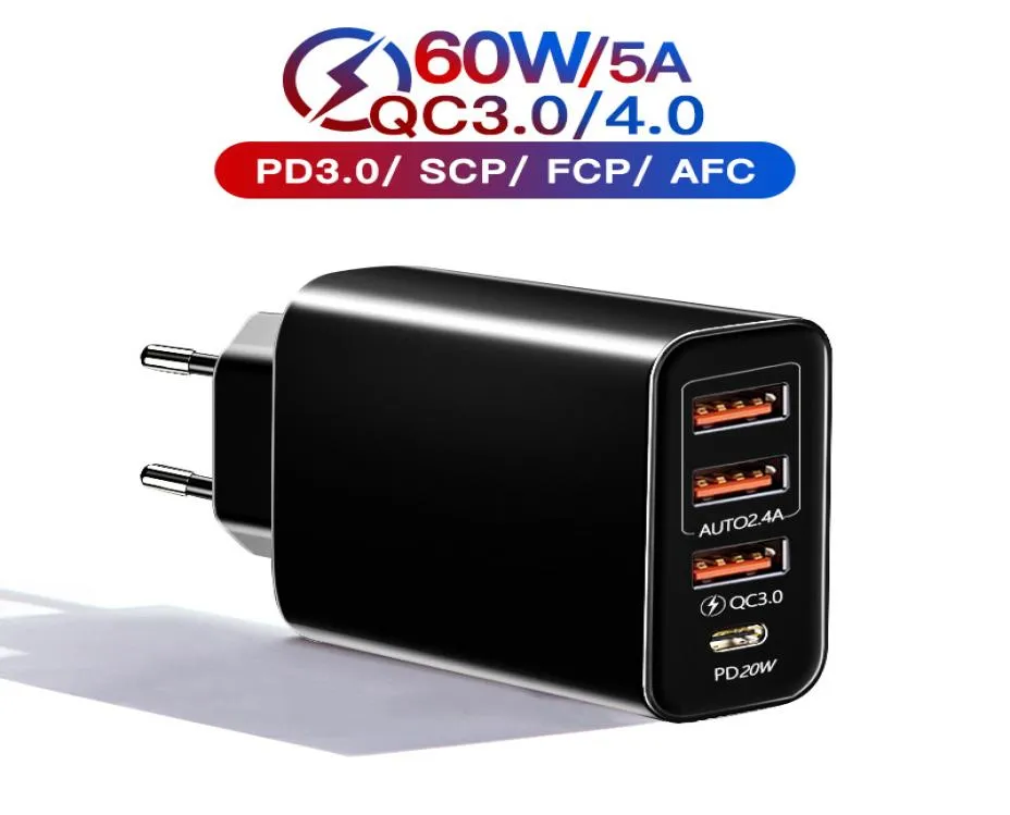 60W USB TIPO C CARRA RÁPIDO 30 TOPELO MOLETAL 4 ADAPTADOR DE CARRANDO PD RÁPIDO DE PORTA DE PORTA PARA IPHONE 13 12 PRO MAX SAMSUNG XIAOMI5738596