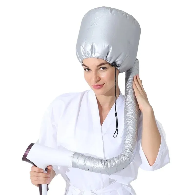 Hair Perm Portable Soft Hair Drying Cap Bonnet Hood Hat Blow Dryer Attachment Dry Hair Cream Cap wholesale satin bonnets