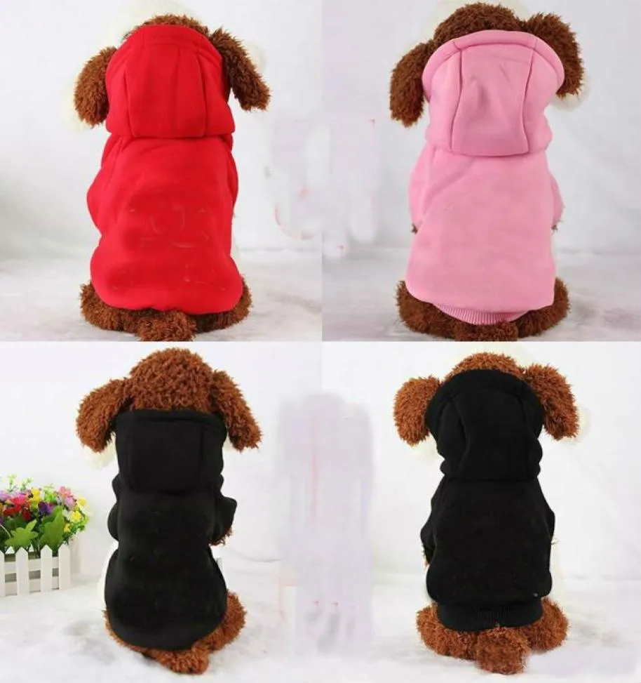100 Cotton Pet Puppy Olde Dog Одежда для маленькой собачьей капюшона CC Costumes Costumes Dog Jackets xsxxl 3 Colors9421339