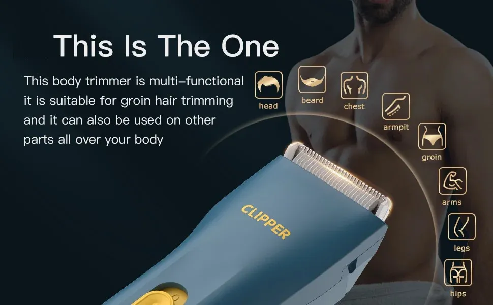 Electric Razor For Balls Body Groomer For Men, Painless Pube Shaver ...