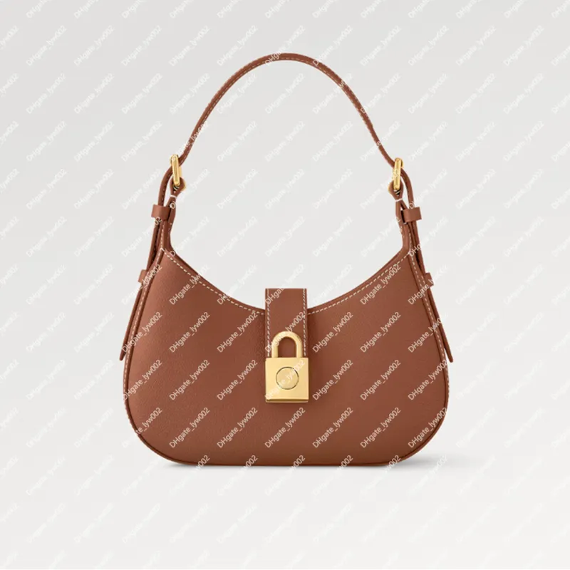 Explosion Hot Women's Low Key Bager Sac M24885 Hands sac à main Cognac Brown Grenf Skin Hook Close de fermeture Sleek Design Couleurs intemporelles