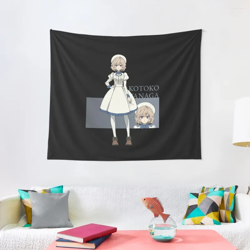 Gobelin Kotoko Tobestry Kawaii Decor Room Decor Cute Wall Dibet