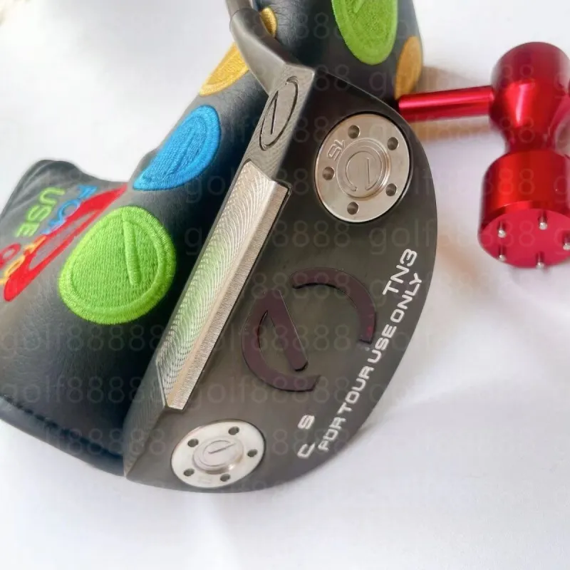 Clubes putters Golf TN3 Circle T putters Black Golf Putters com capa com logotipo