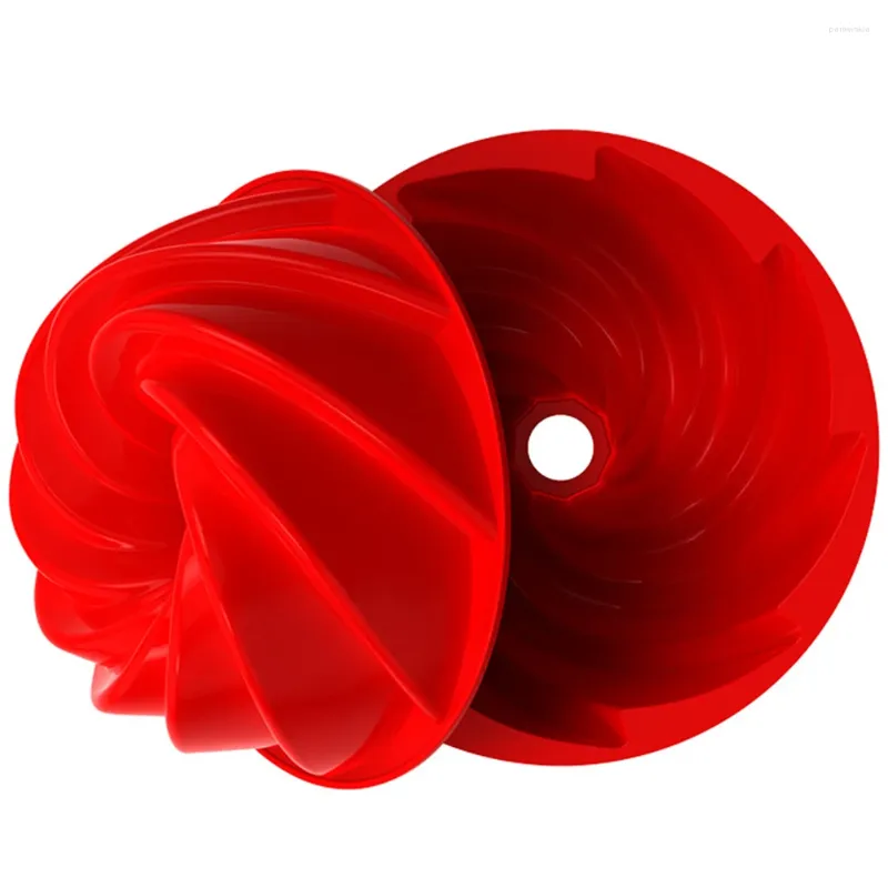 Baking Moulds Silicone Cake Mold Spiral Cyclone Mould Multifunction Swirl Shape Non-Stick For Muffin Cupcake Dessert