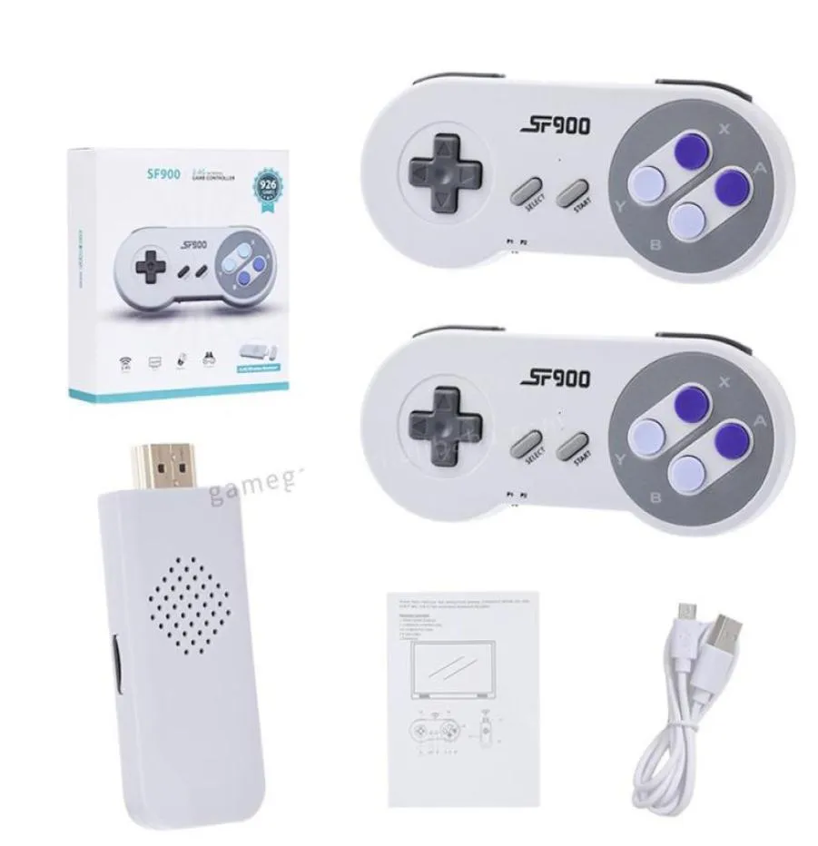 2 4G Беспроводной контроллер 4K HD видео, подходящее для PS1 FC GBA Retro Dandy Game Console 926 Classic Game SF900250Q3666418