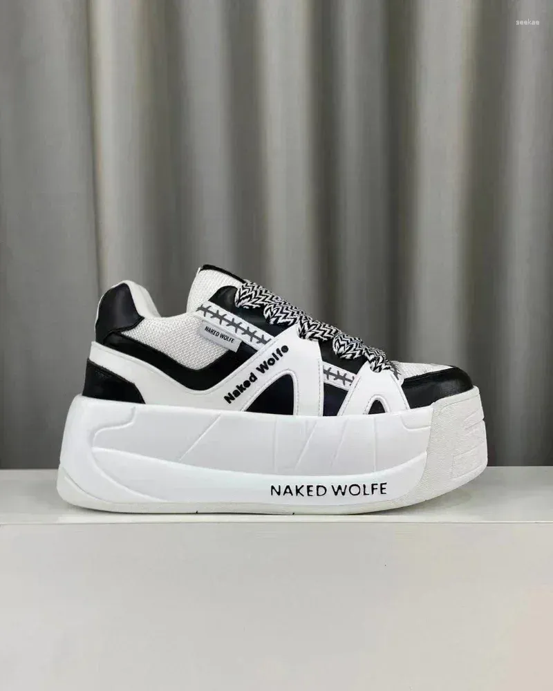 Contrasting platform trainers hotsell