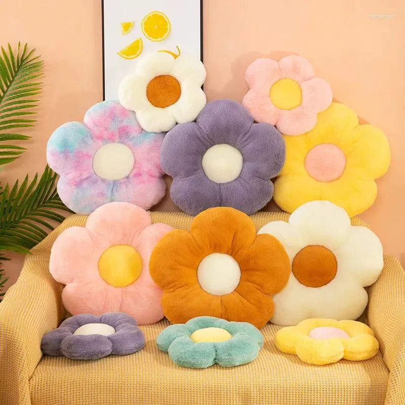 Pillow Cute Flower Plush Stuffed Soft Plant Throw Home Sofa Decoration