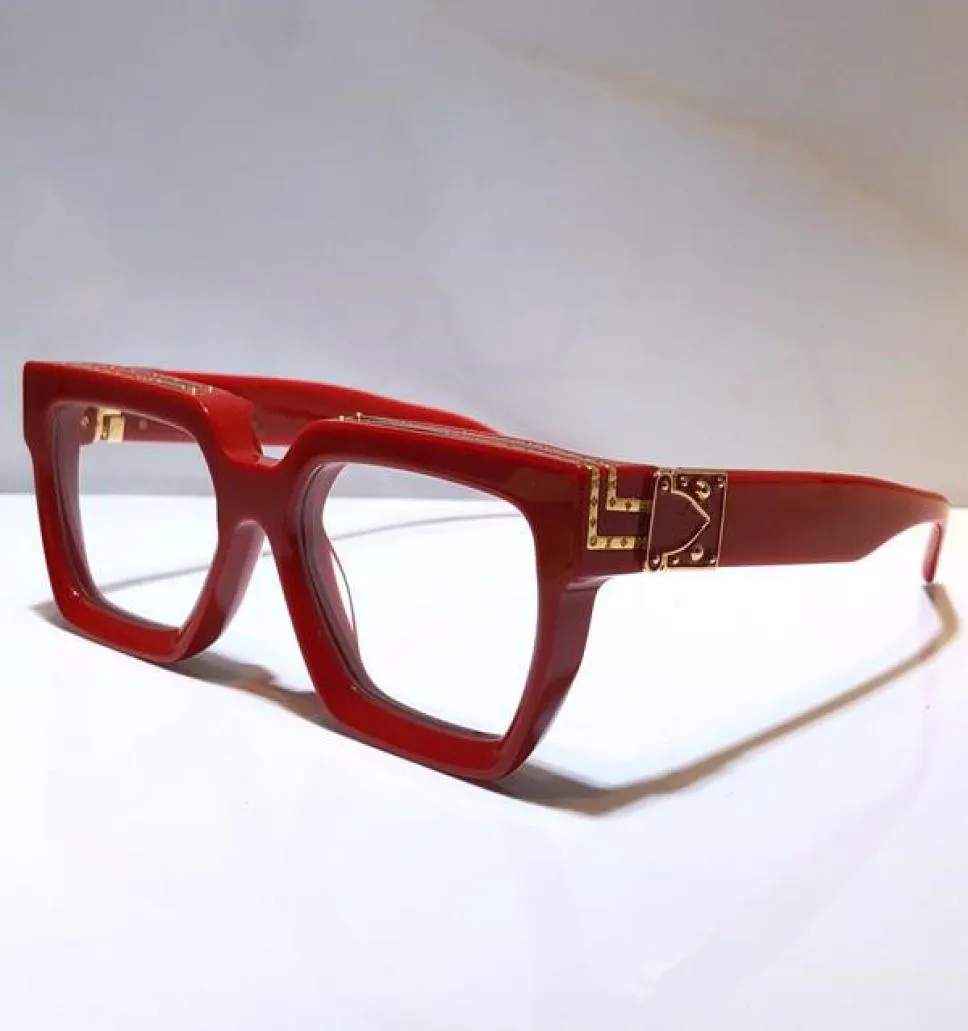 MILLIONAIRE Explain Eye Glasses Retro Vintage Men Designer Optical Glasses Shiny Gold Summer Style Laser Logo Gold Plated Top 96001378888