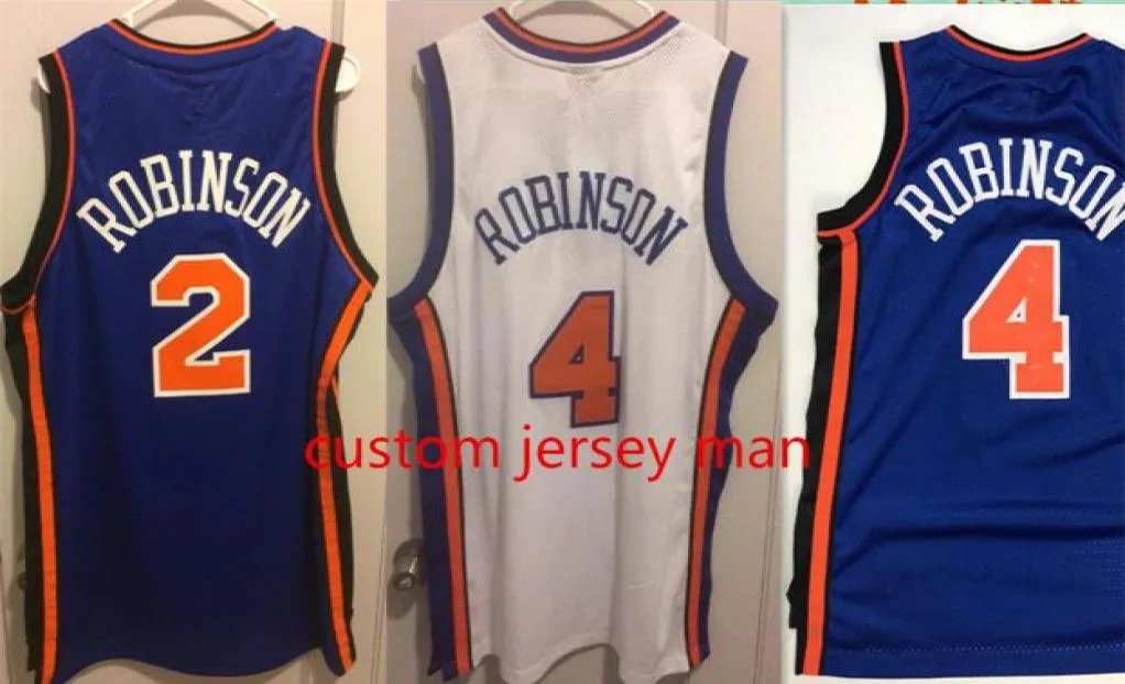 Jersey de basquete universitário Retro vintage 4 Nate Robinson Jerseys Men039s costura malha tecidos azul browback personalizado tamanho 79991651