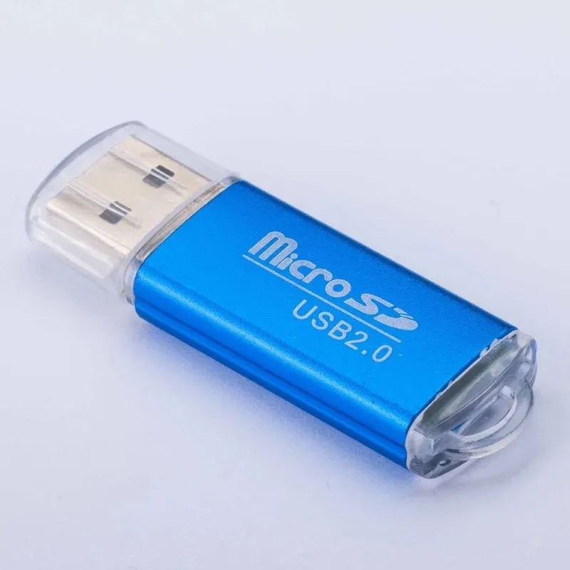 2024 MINI USB 2.0メモリカードリーダー高速マイクロSD TFアダプタープラグとプラグカラフルなPCラップトップタブレットからUSB用の選択