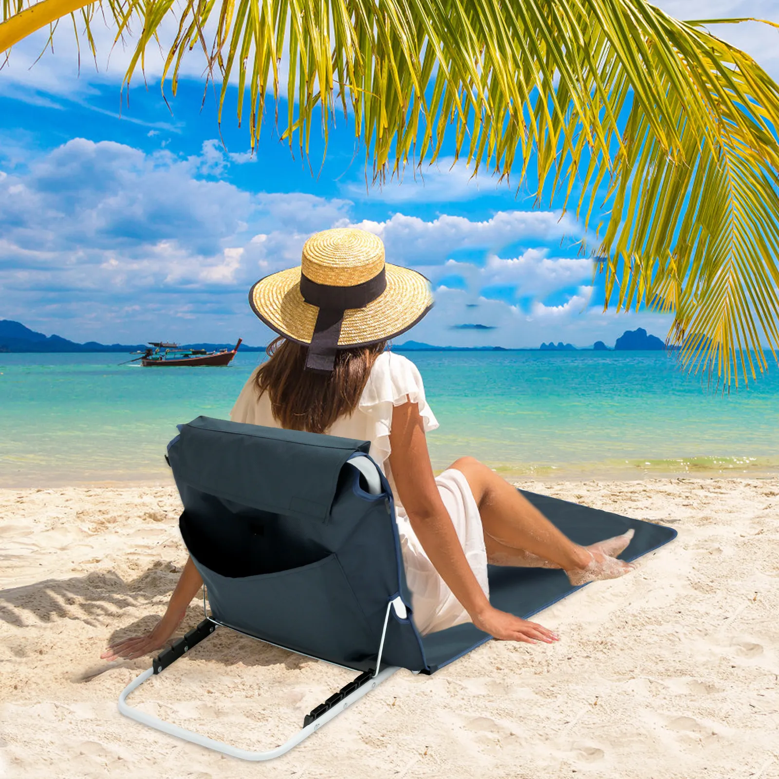 Lightweight Folding Beach Collapsible Chair With Adjustable Shoulder Strap Portable Lawn Mat Lounge Collapsible Chair For Adults From Yichu01 37.35 DHgate.Com