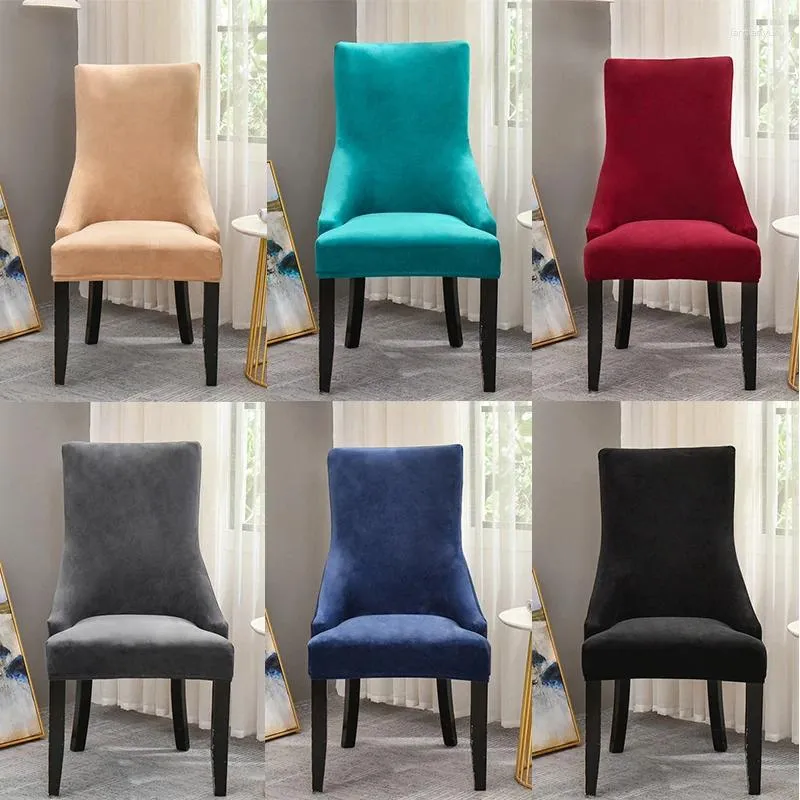 Couvre-chaise Home lavable El Velvet Fabric Back Cover European Style Solding Big Size King Seat