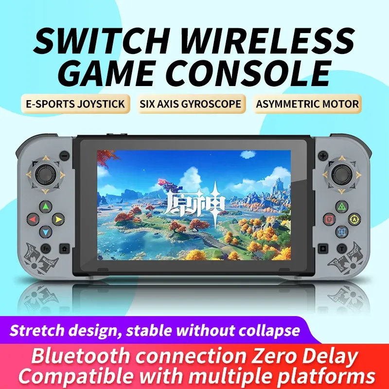 Gamepads Bluetooth Gamepad för iOS Android PC Joystick mobiltelefonspelkontroll Joy Con för NS Switch OLED/Switch Lite/Switch Pro/PS4 3