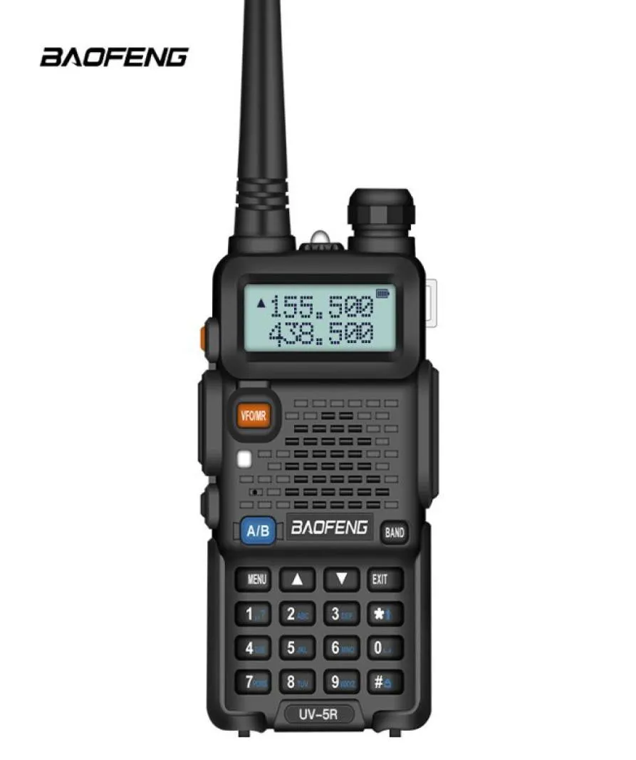 Baofeng UV5R UV5R Walkie Talkie Dual Band 136174MHz 400520MHz Two Way Radio Transceiver med 1800mAh Battery Earphon8730660