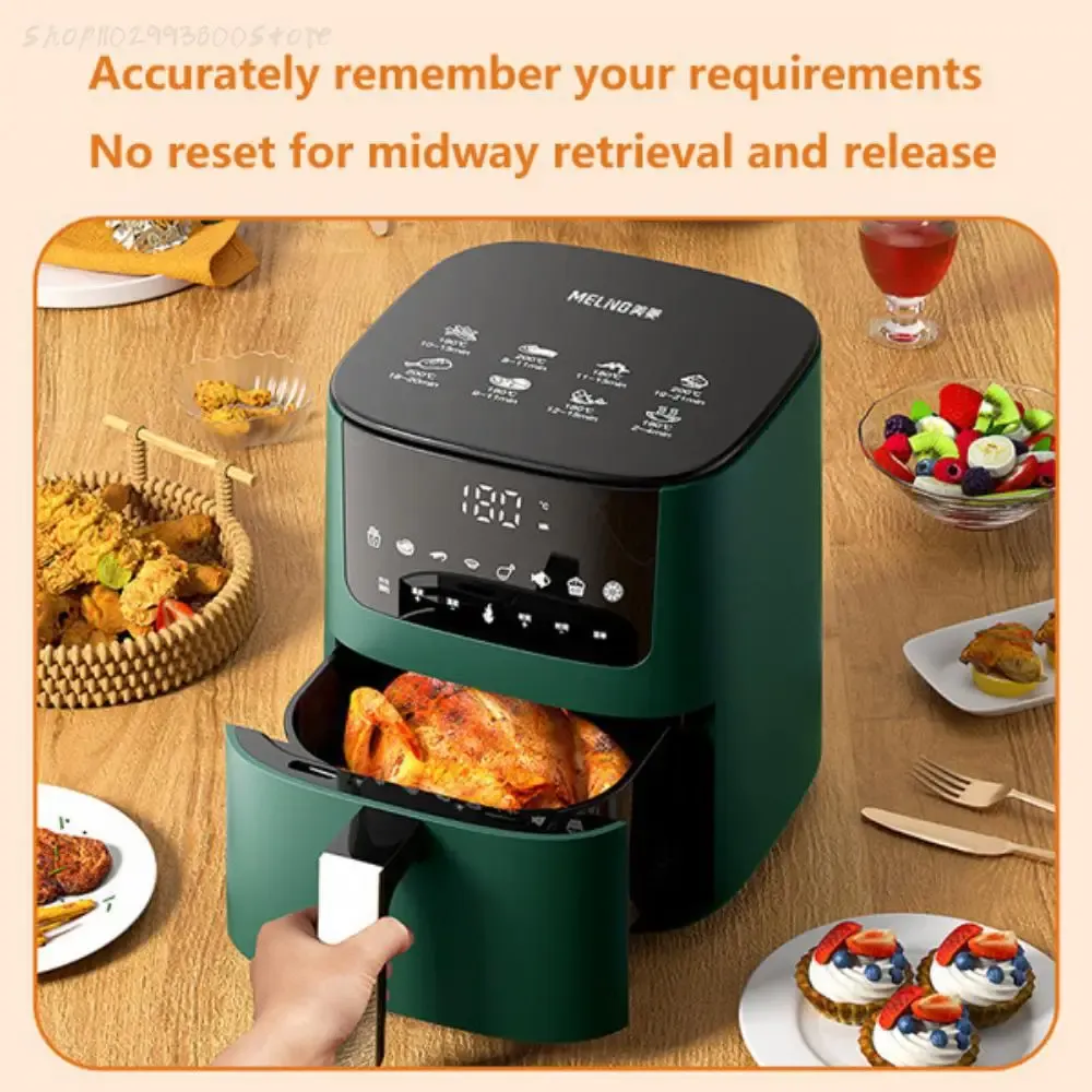 Fryers 2023 6L Air Fryers Without Oil Hot Air Electric Fryer with Viewable Window Touch Screen Home Square Deep Fryer machine freidora