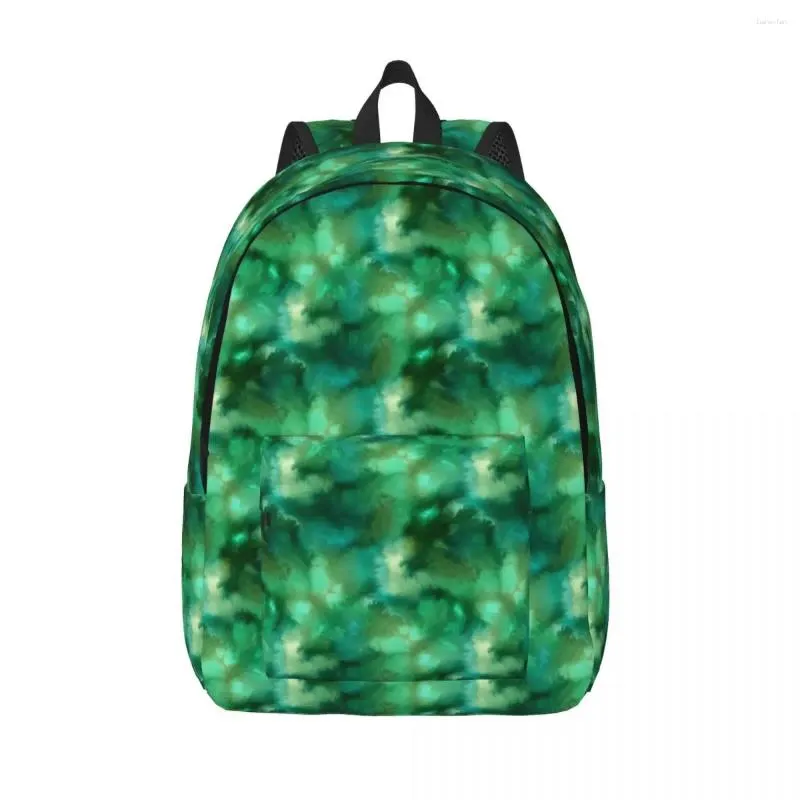 Zaino verde maschi stampato astratto zaino moderno studente unisex viaggio unisex sacchetti di scuola superiore