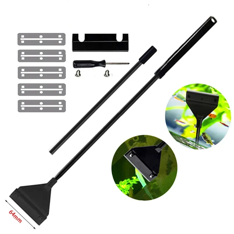 Curated visual reference: Picture Idea: 2 In 1 Aquarium Cleaning Tool Fish Tank Algae Scraper