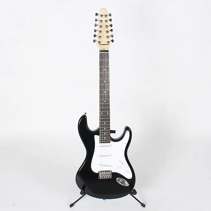 Kabels gratis verzending van gloednieuwe 12 strings elektrische gitaar met goede hardware