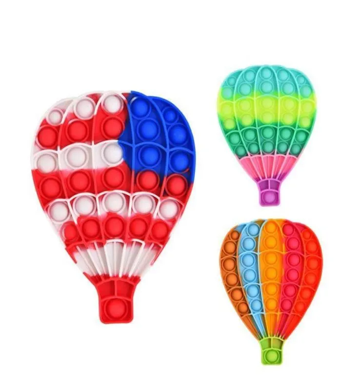 Amazon Selling Silicone Decompression Toy Rainbow Air Balloon Finger Bubble Toys Kids Educational Toys Factory Outlet1677332