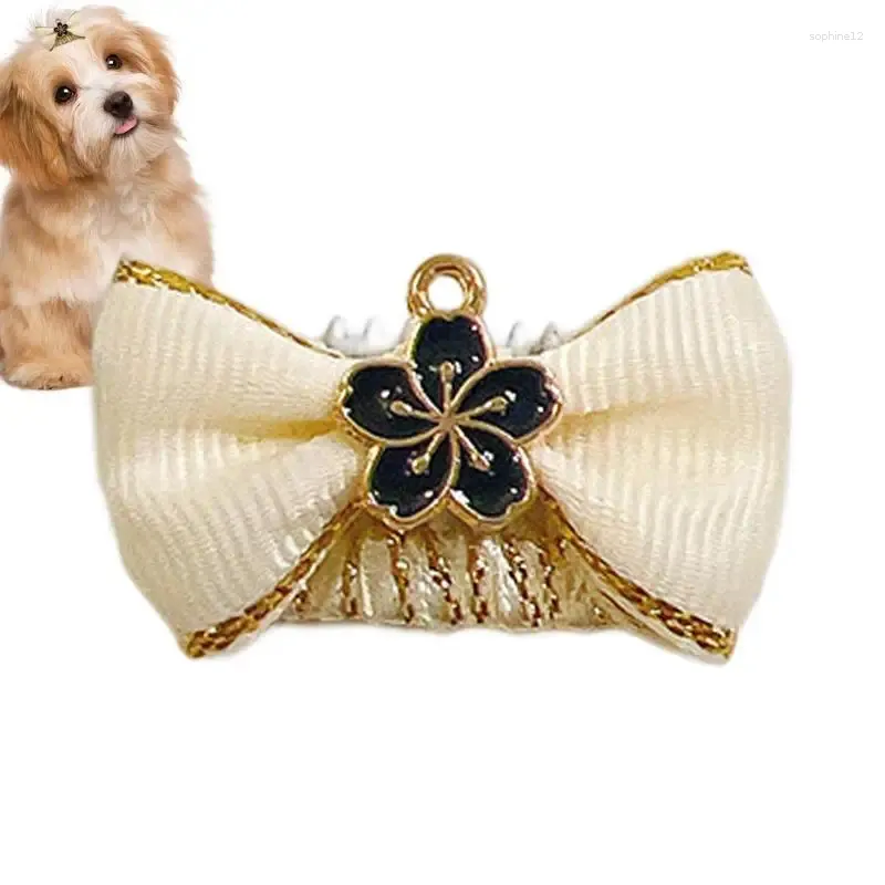 Appareils pour chiens Couptes de cheveux mignons accessoires de toilettage à nœuds top-not