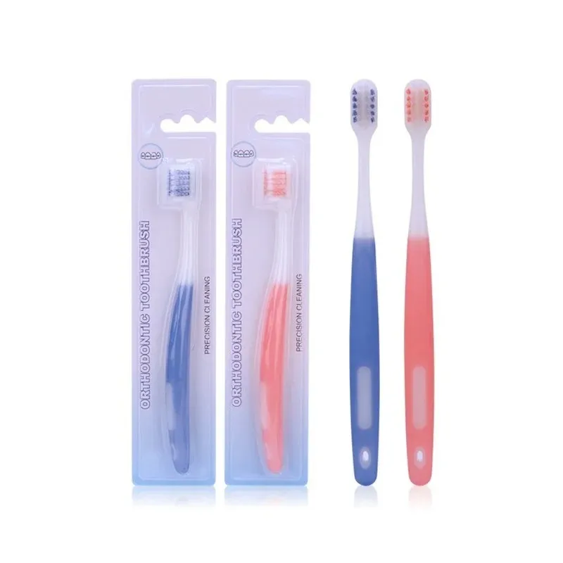 2pcs/Set Orthodontic зубная щетка для стоматологических брекетов, чистая между зубами, кисти глубоко уборка парара