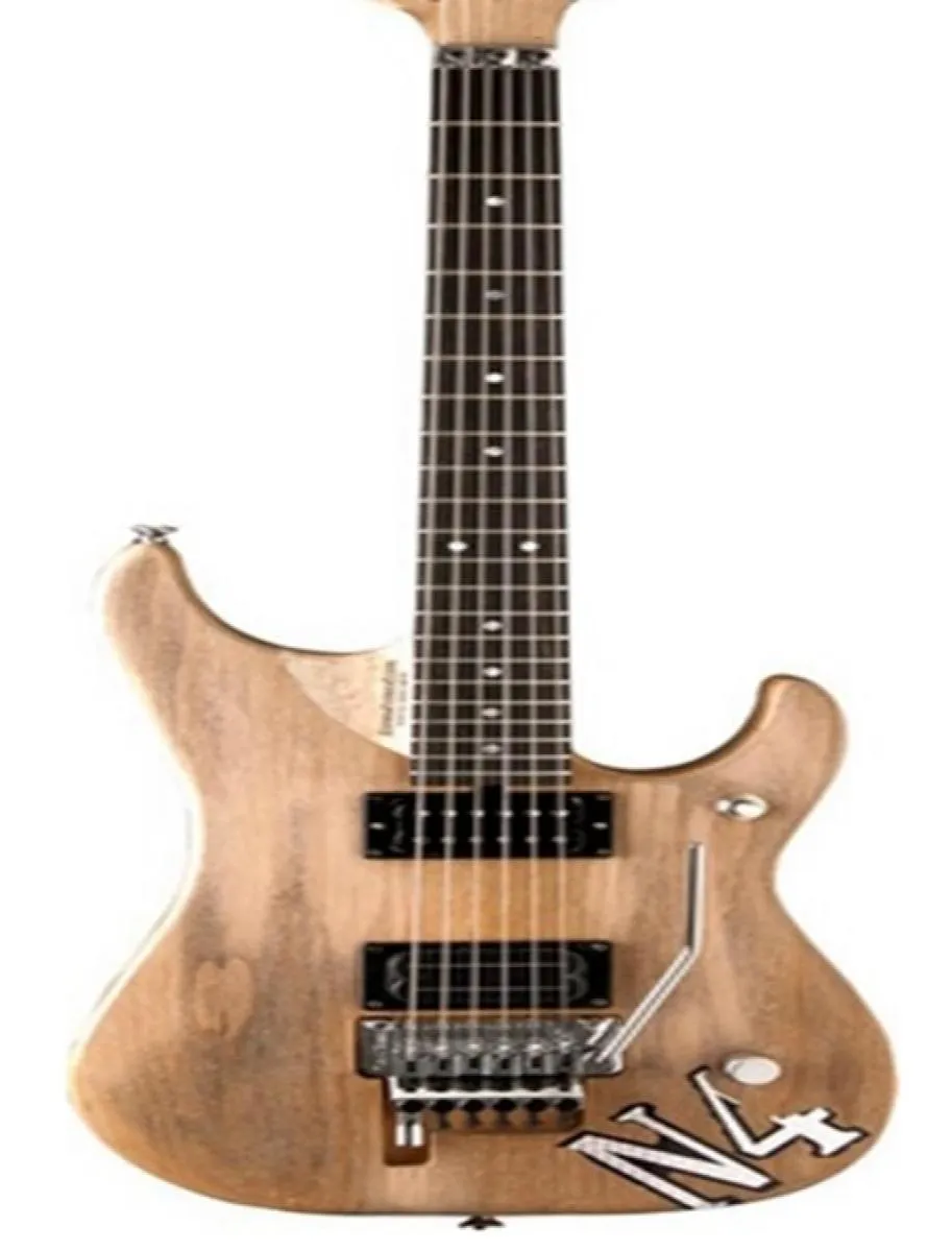 Natural N4 Electric Guitar Ash Body Maple Neck Floyd Rose Tremolo Tailpiece Abalone Dot Inlays Chrome Hardware3699312