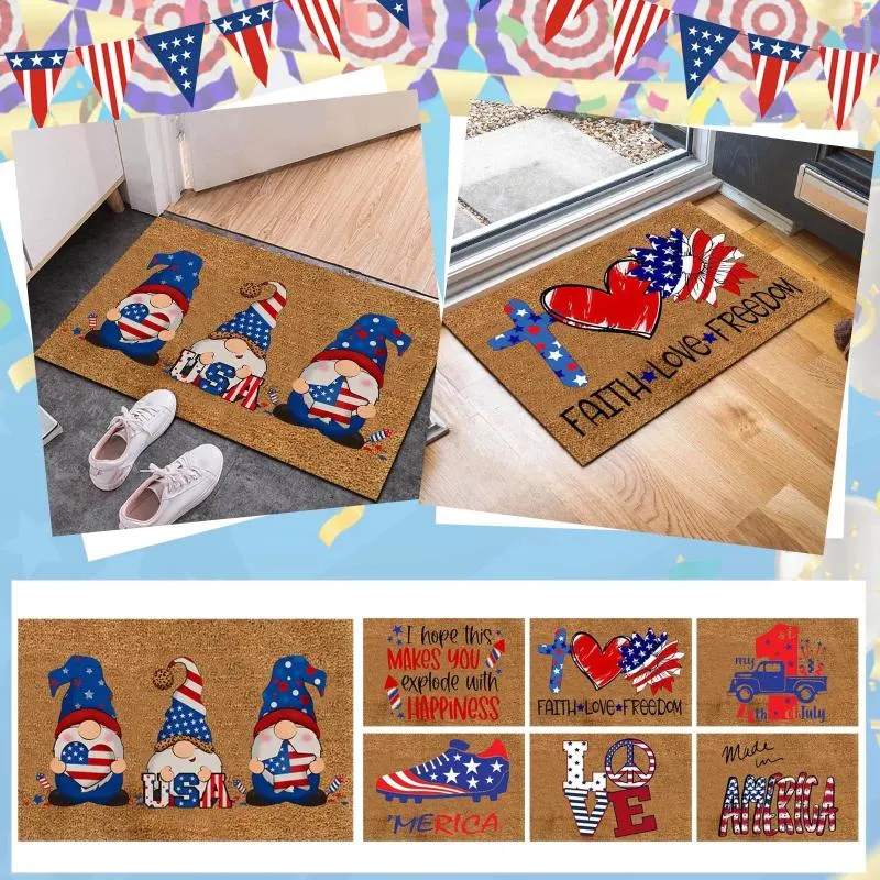 Carpets Rugs Classroom Modern Throw Blanket Independence Day Decoration Door MatAnti Slip Indoor Warm For Winter Men's Blankets