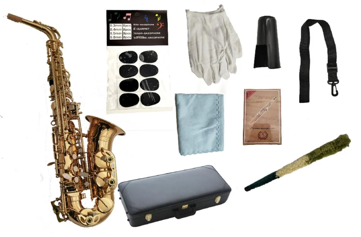 Júpiter Jas769ii Alto Eb Tune Saxophone New Brand E Flat Musical Instrument Gold Lacquer Sax con estuche y accesorios4303417