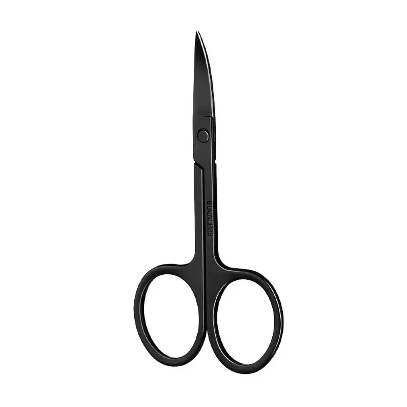 Tesoura de cabelo do nariz, aço inoxidável leve apontado na cabeça redonda beleza timer nariz aparador ergonomia nariz cortador de cabelo