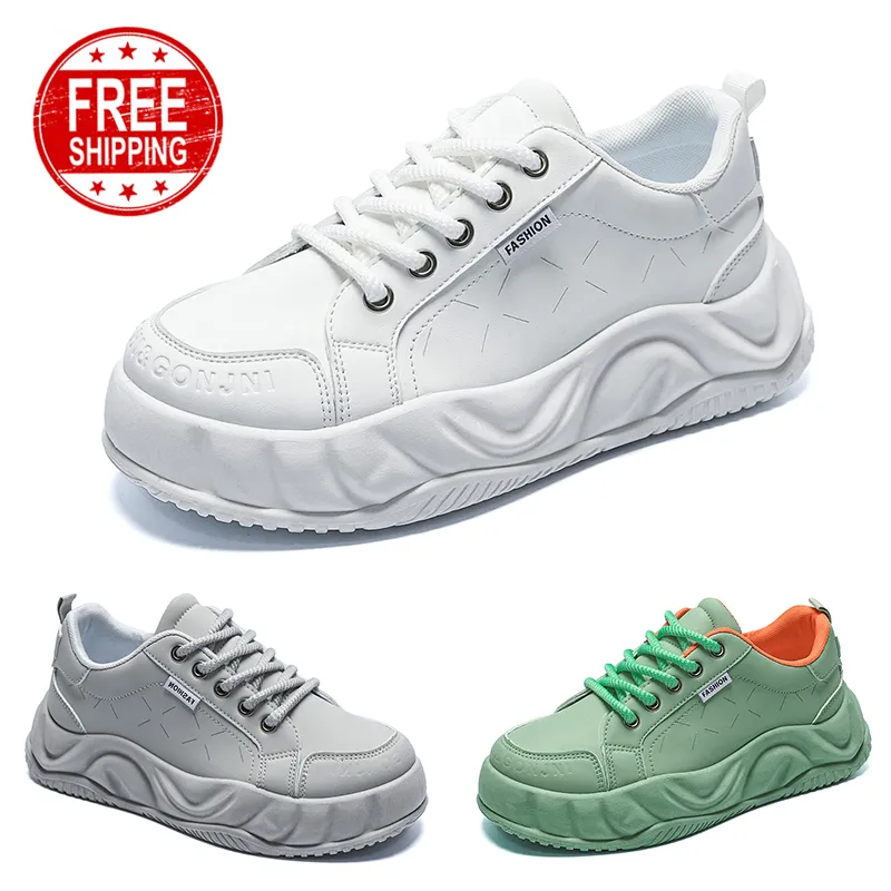 Livraison gratuite hommes femmes chaussures de course plates confortable respirante verte blanc gris gris mens entraîneurs sport sneakers gai