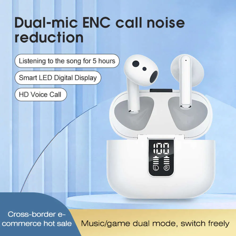 2024 Neue echte drahtlose Ohrhörer für In -Ohr -Musik -Hören, Sportgeräuschreduktion, Digital Display Bluetooth