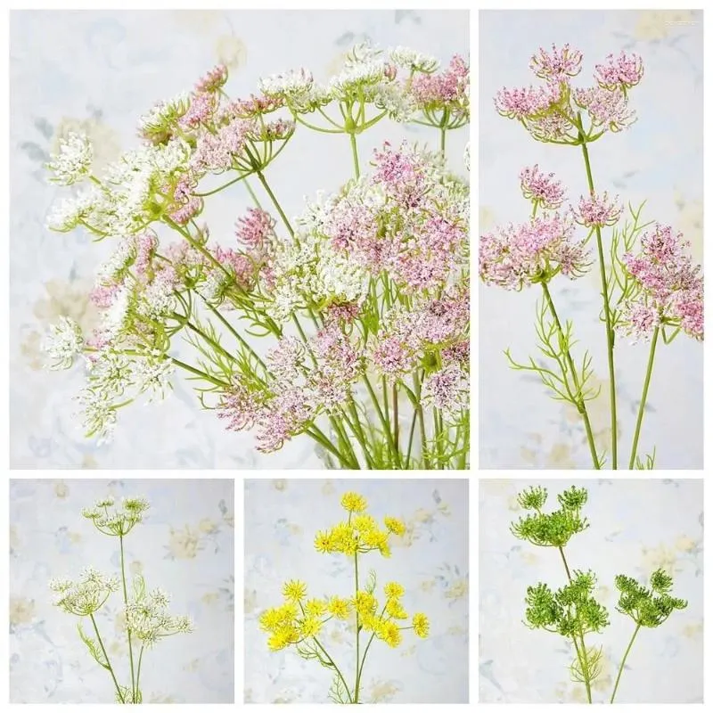 Fleurs décoratives Fleur de dentelle artificielle faite à la main