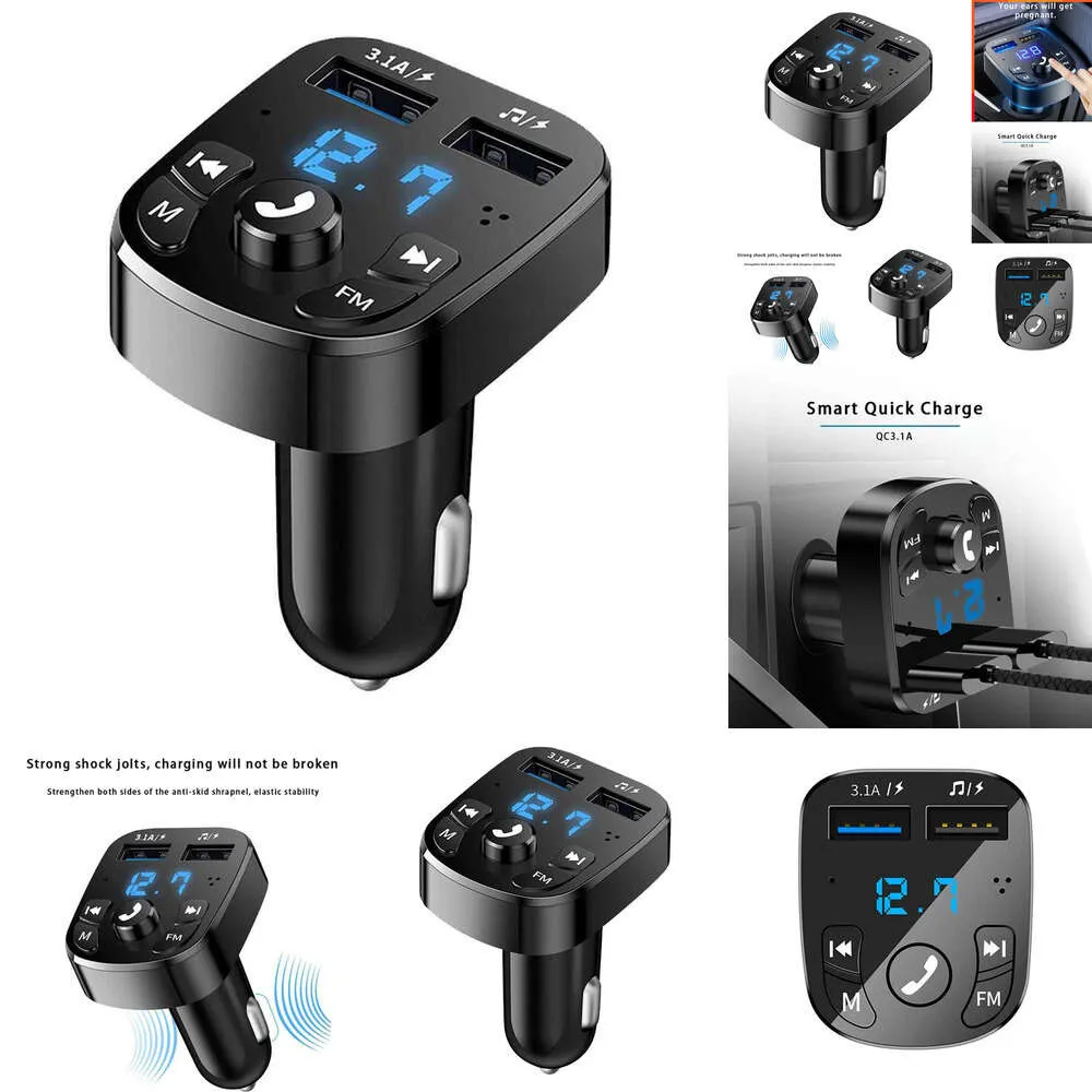 2024 2024 12-24V CAR BLUETOOTH FM Sändare 87.5-108 MHz Audio Car Mp3 Player 5V Output USB Auto Car Fast Charge Electronic Accessories