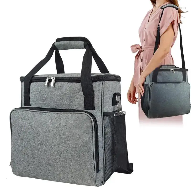 Aufbewahrungstaschen Kaffeemaschine Reisen Koffer Tasche Thermal Isolierte Handtasche Lunchbox Maker Organizer