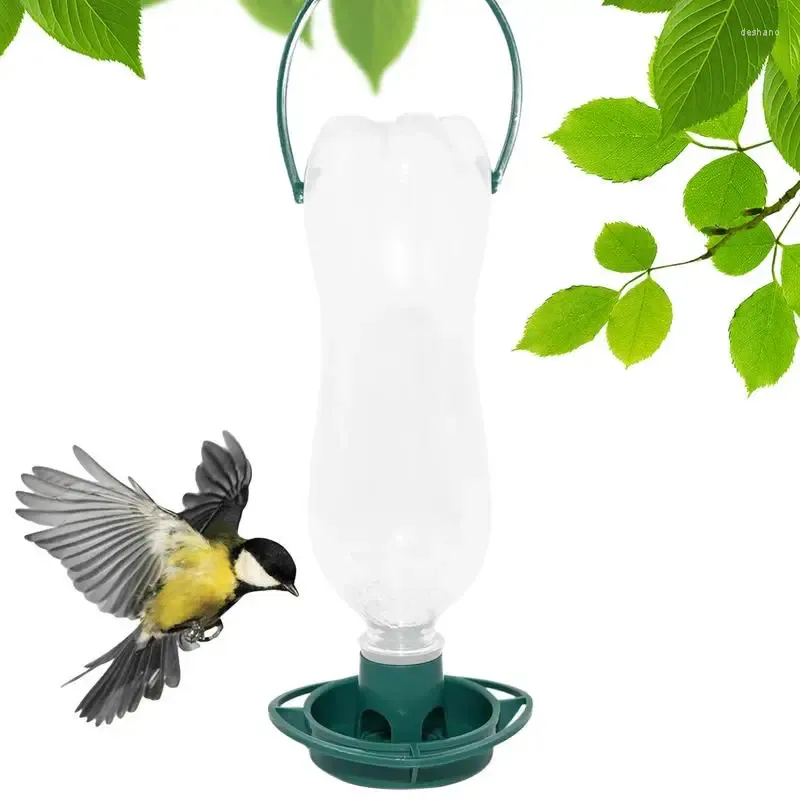 Other Bird Supplies Auto Feeder Hygienic Automatic Birdfeeders Accessories Food Dispenser Green For Balconies Patios Gardens Courtyards