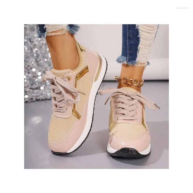 Casual Shoes Platforma Kobiety dla tkaniny przepuszczalności powietrza Sport panie na zewnątrz bieganie zapatillas mujer