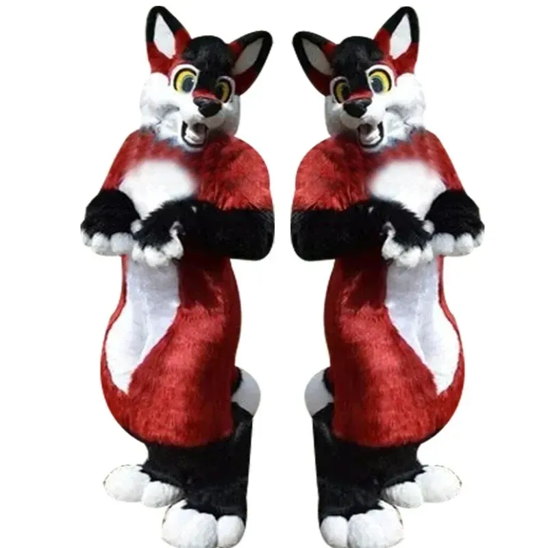2024 Ventes chaudes Halloween Husky Dog Fox Cartoon Mascot Costumes Hallowen Activity Sales Promotion Costung Robe de Noël