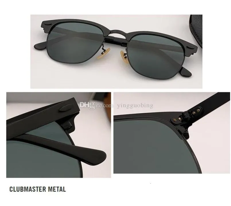 2021 최고 품질의 브랜드 클럽 새로운 마스터 선글라스 남성 디자이너 미러 안경 여성 Oculos de Sol Eyewear Accessories 51mm UV400 G5758173