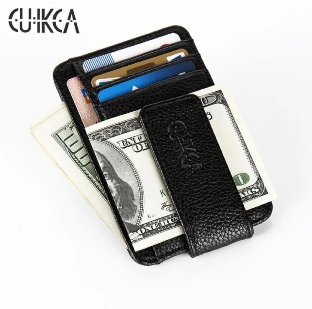 Cuikca nya mode kvinnor män plånbok pengar klipp magnet klipp ultratin fickklämma kreditkort fall mini kreativ plånbok c190412019344452