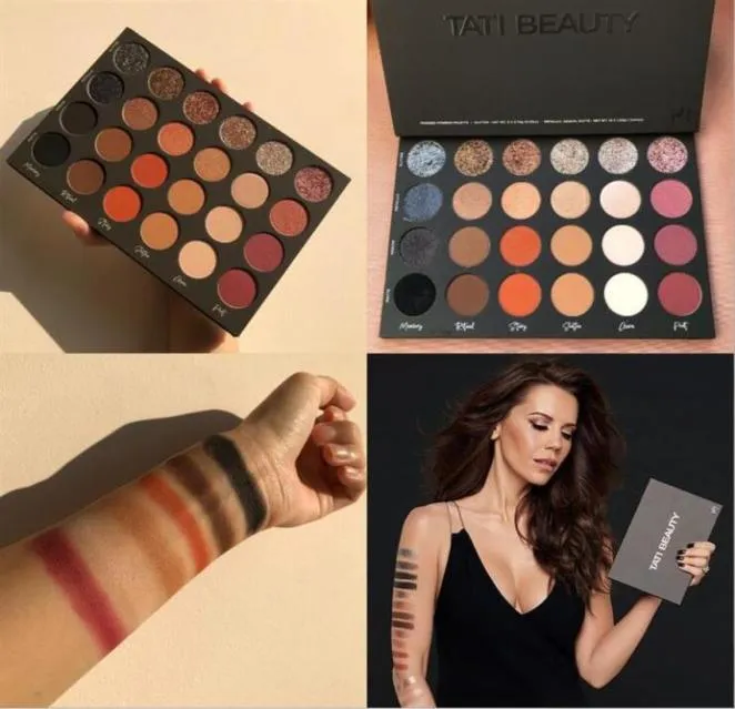 Tati Beauty Eyeshadow Powder Hisports 24 Color Shimmer Matte Glitter LastingTextured Eye Shadow Palette281z5243820
