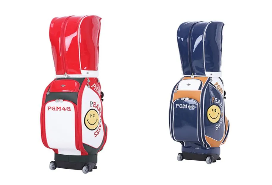 2019最新のPearlygates Golf Bags PG Face Golf Cart Bag Trolley Bag wheeled 2colors9886625