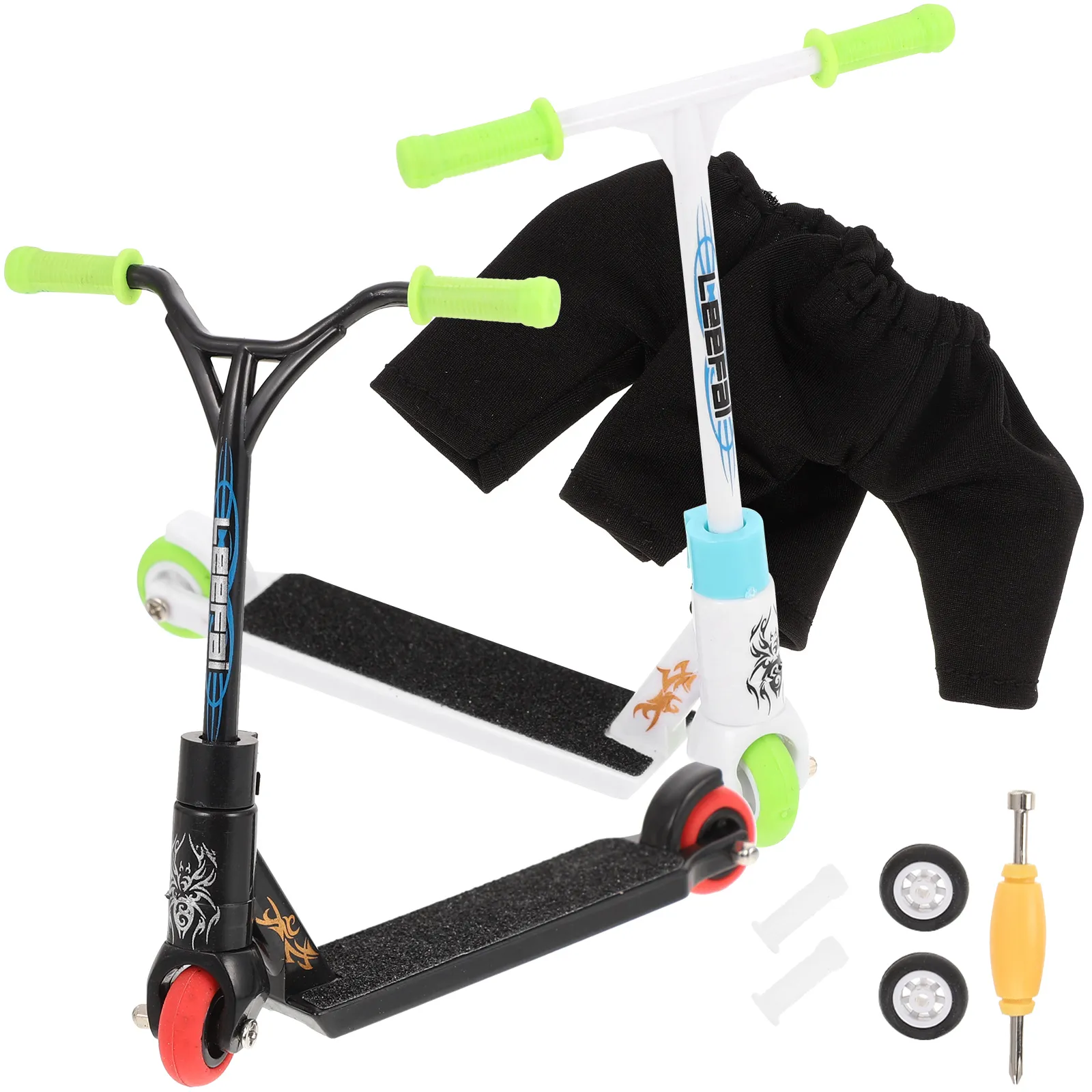 Tech Deck Bmx Mini Finger Scooter Set Mini Finger Skateboard Avec Pantalon Et Chaussures électrique Adulte