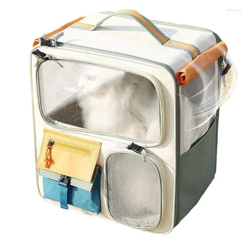 Porteurs de chats sac extérieur sacable sac à dos pour animaux de compagnie d'écolier carbag de voiture chaude roule