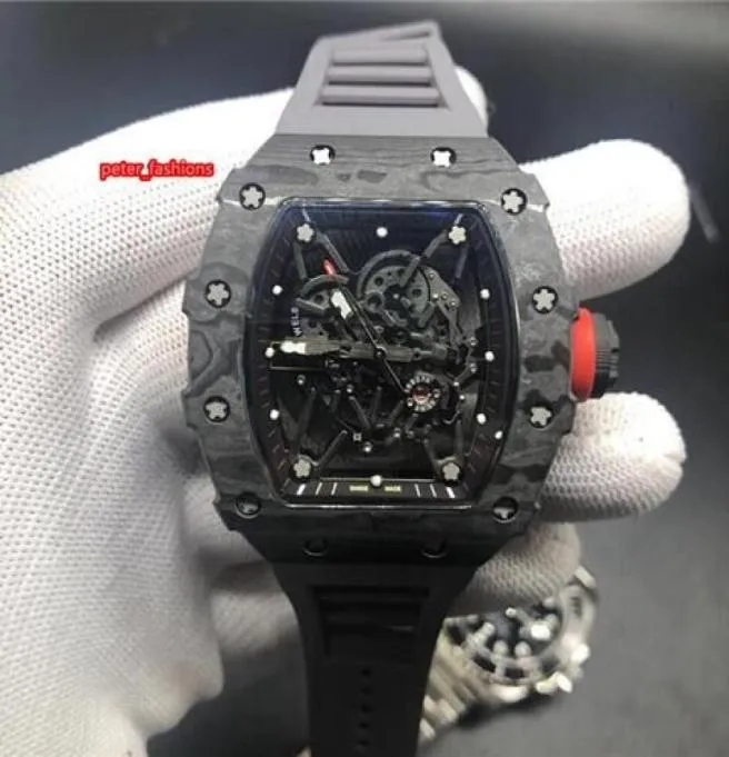 MEN039S Automatisch horloge van topkwaliteit sport Men039S pols horloge grijs rubber waterdichte riem horloges kerstcadeau6059884