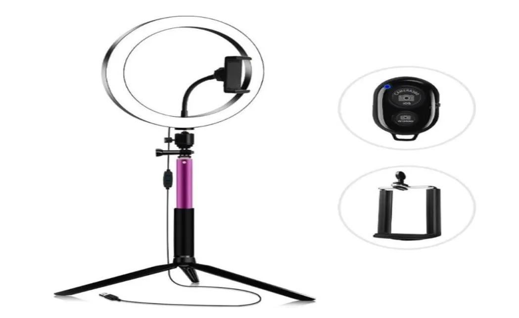 14526cm 3200K5600K Ring Video Light Kit Lamp 3 Light Modes Equipped for Live Streaming Makingup Video Recording Pography8880309