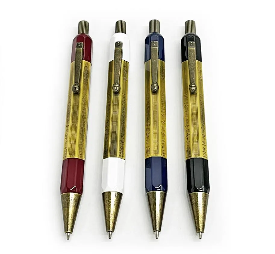 Purel Pearl High Quality Classic Ballpons Pen Egyptian Love Series Twocolor Special Octagon Barrel com número de série Luxury Stat2012918