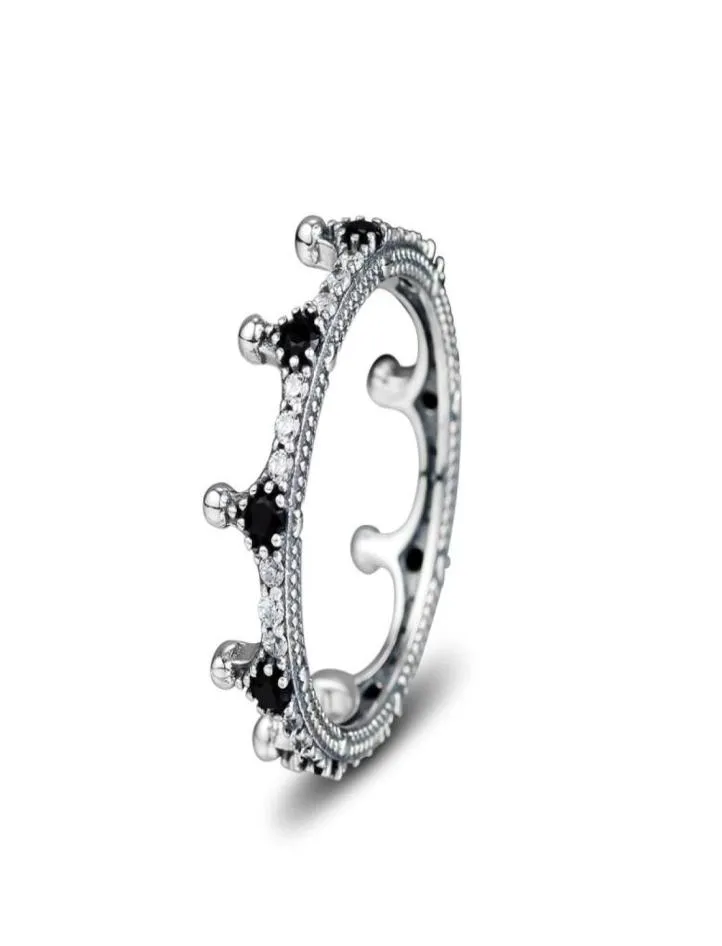 Compatibel met sieradenring zilveren betoverde kroonringen met CZ 925 Sterling Silver Jewelly Whole Diy voor dames20271526153328